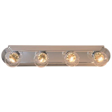 MONUMENT 24 in. Beveled in Lighting Strip Polished Chrome Uses Four 60W Incandescent Medium Base Lamps 671663